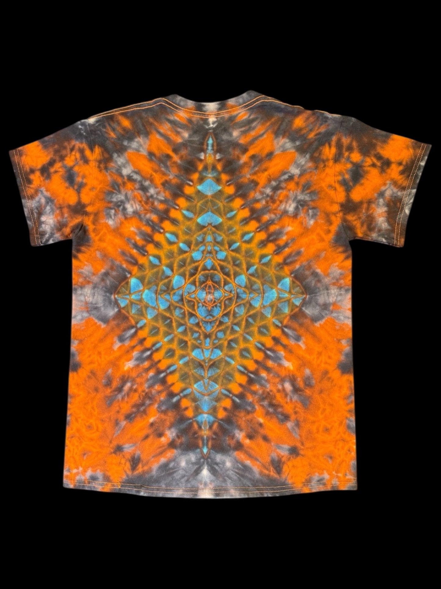 M - orange reverse dyed mandala kenney combo with diamond back