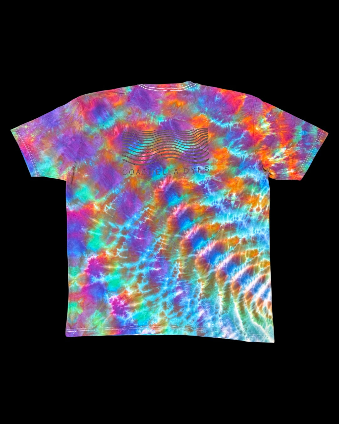 XXL - liquid rainbow cosmic roll logo tee