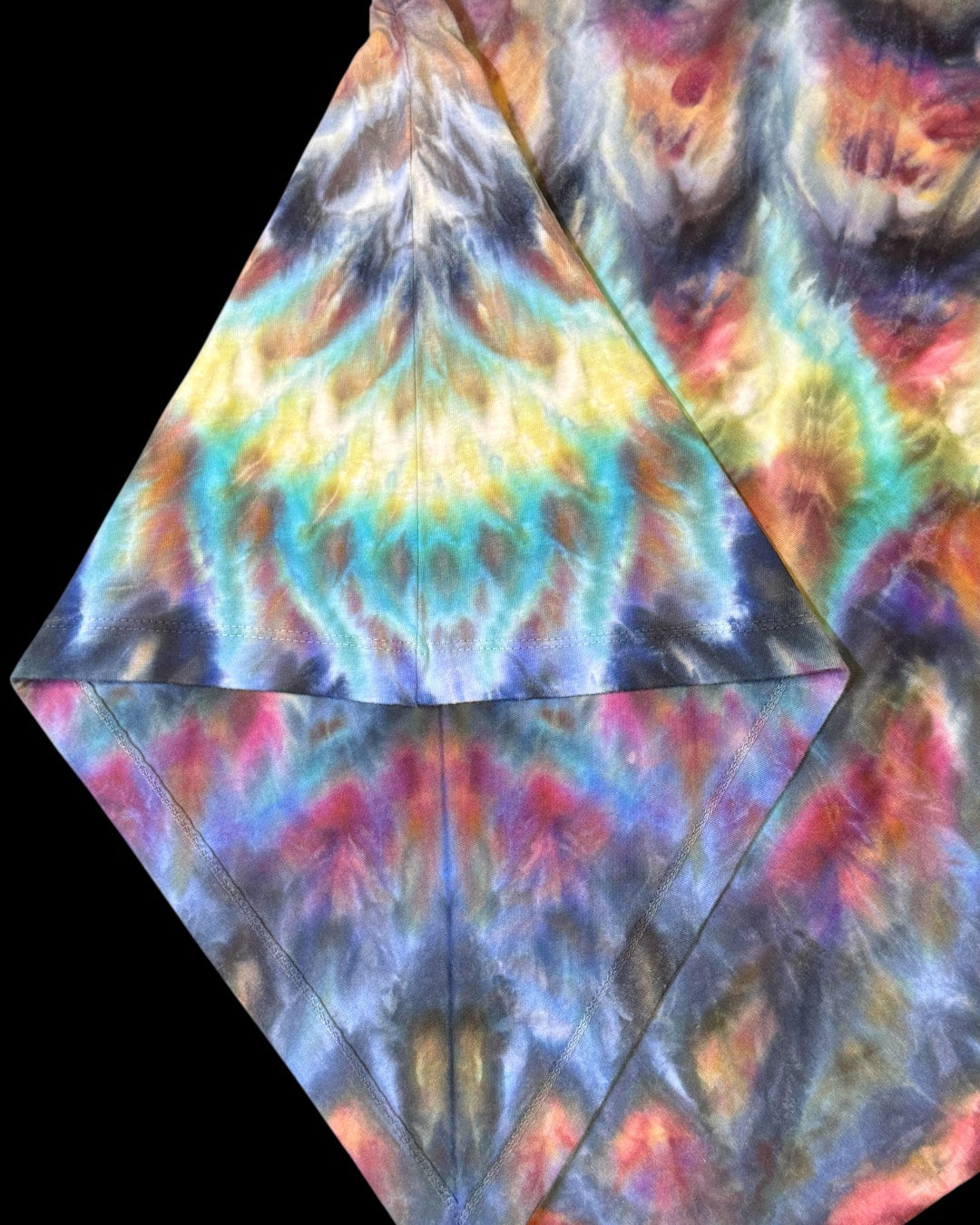 S - ladies’ fit warrior princess ice dyed cosmic roll boxy cropped tee