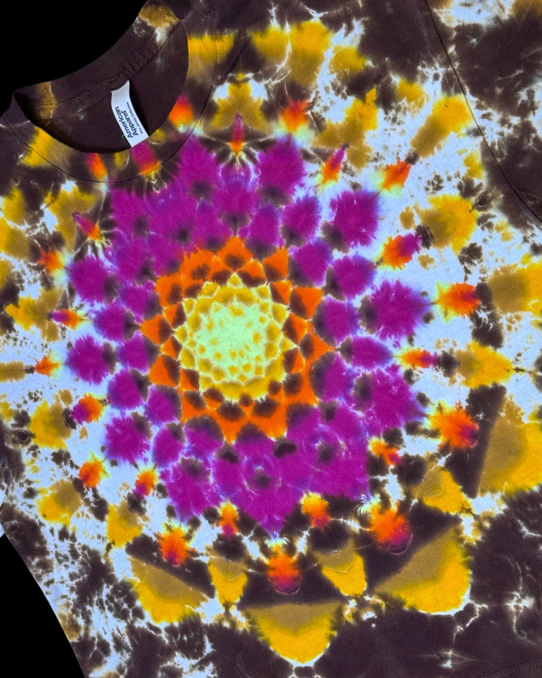 L - ladies’ fit front to back mandala boxy cropped tee