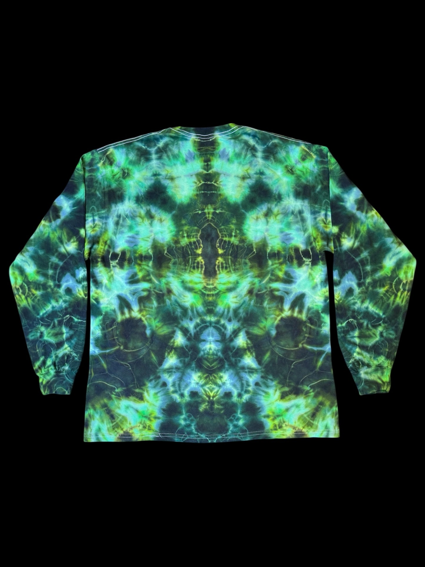 XL - green mandala machine long sleeve tee