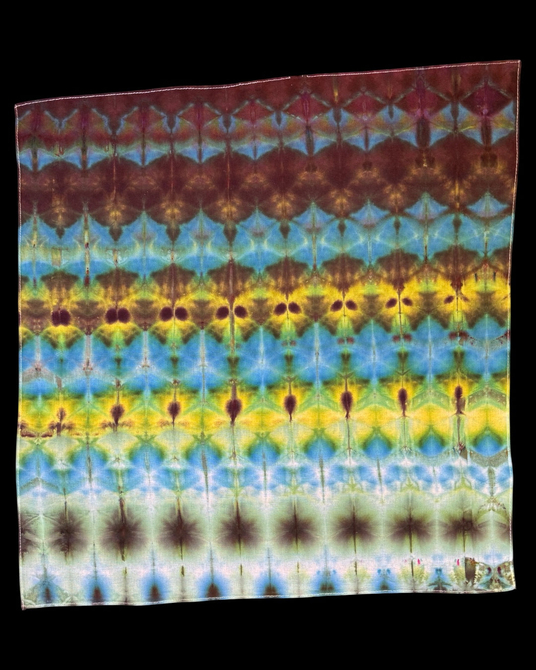 “misfits” series - ice dyed moose and mindbender x sekka shibori bandana