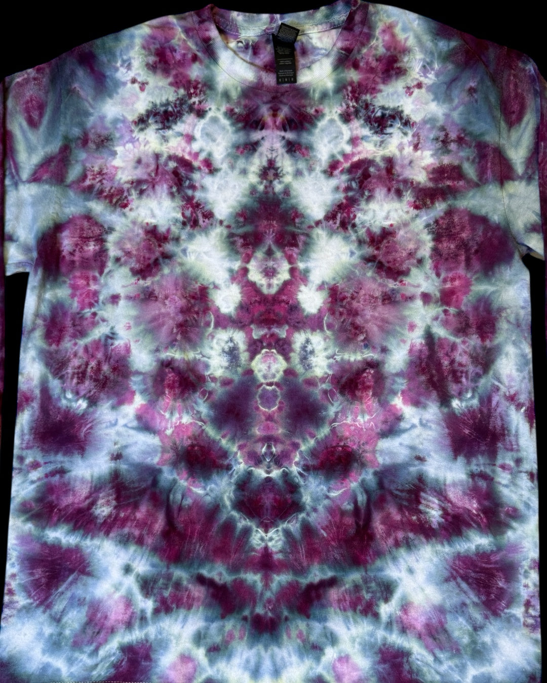 M - ice dyed dusty purple kenney style combo long sleeve tee