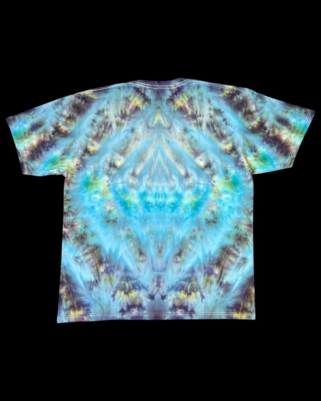 XL - ice dyed avalon jade mirrored cosmic roll tee