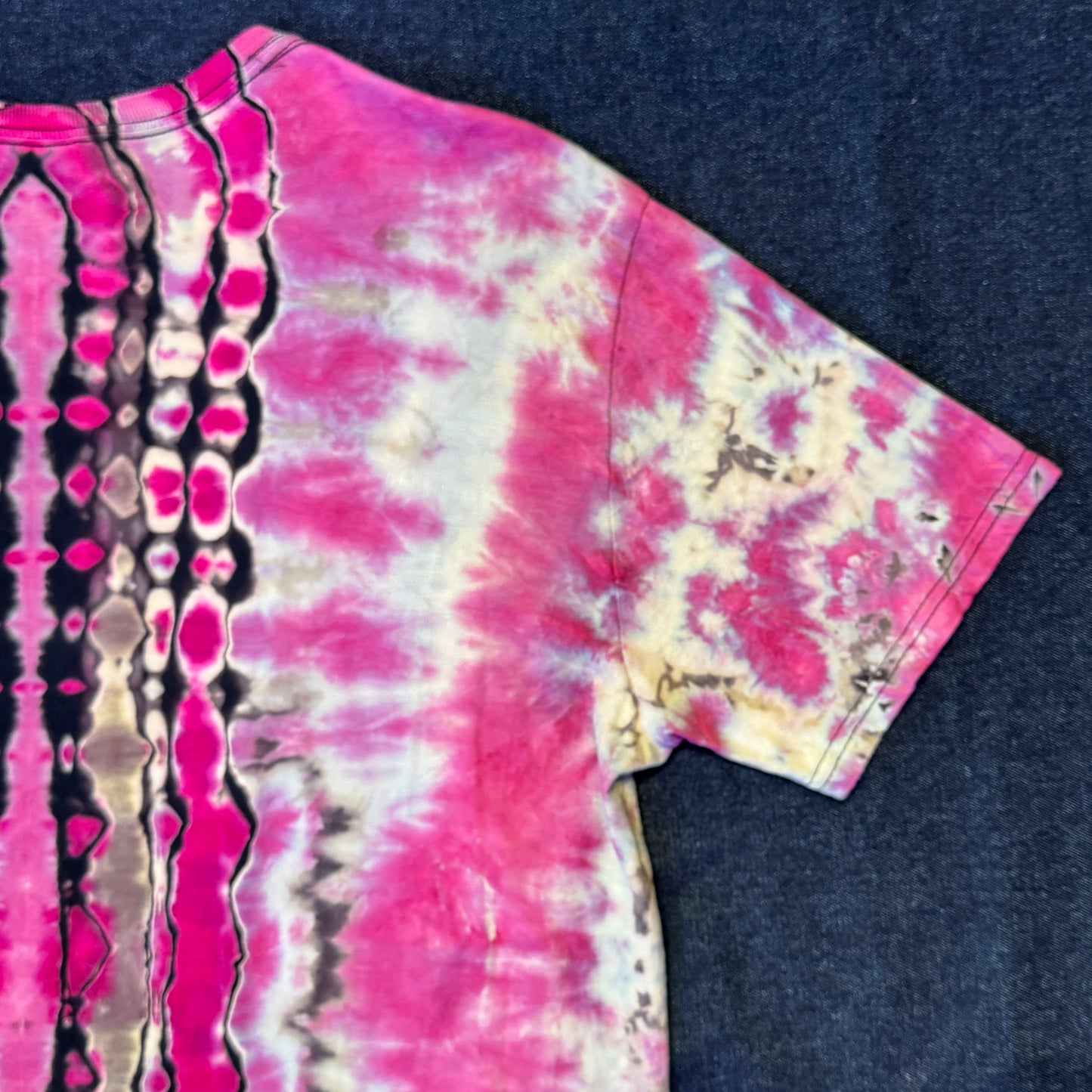 XL - reverse dyed experimental combo with heart on the sleeve