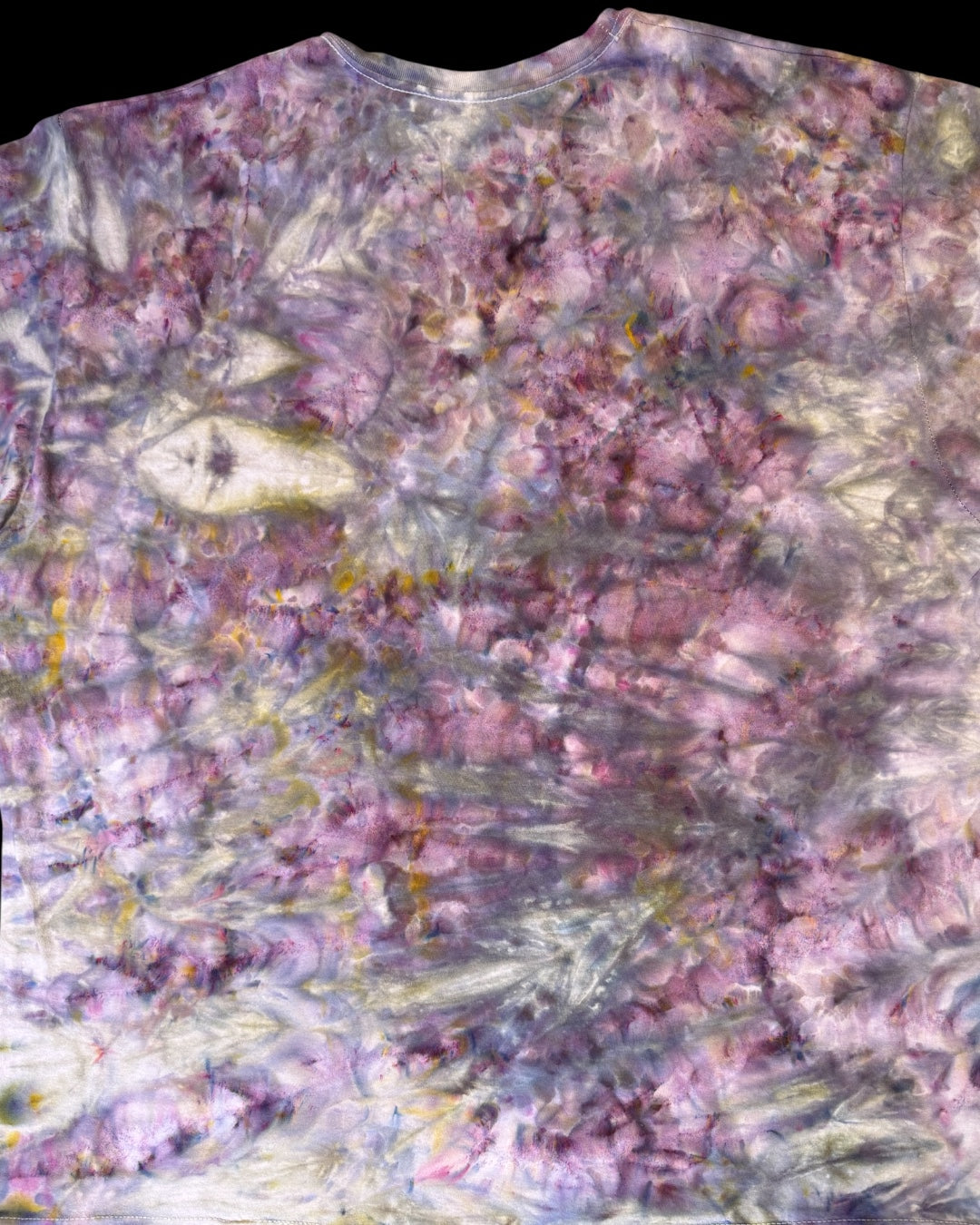 XXL - bubble ice dyed custom color red tide scrunch tee