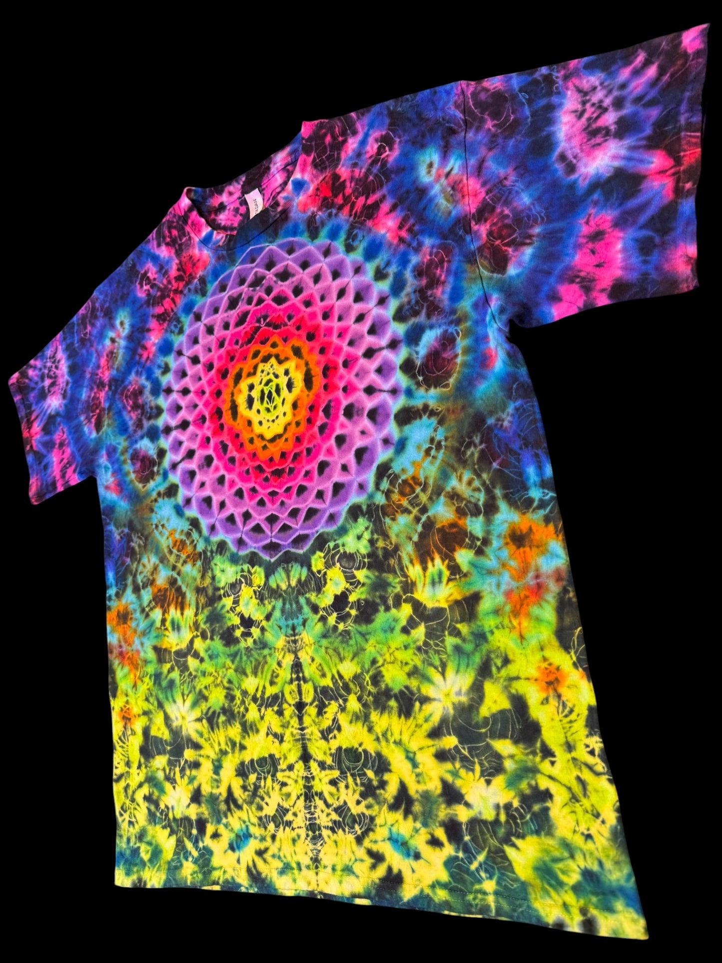 XL - rainbow mandala kenney combo tee