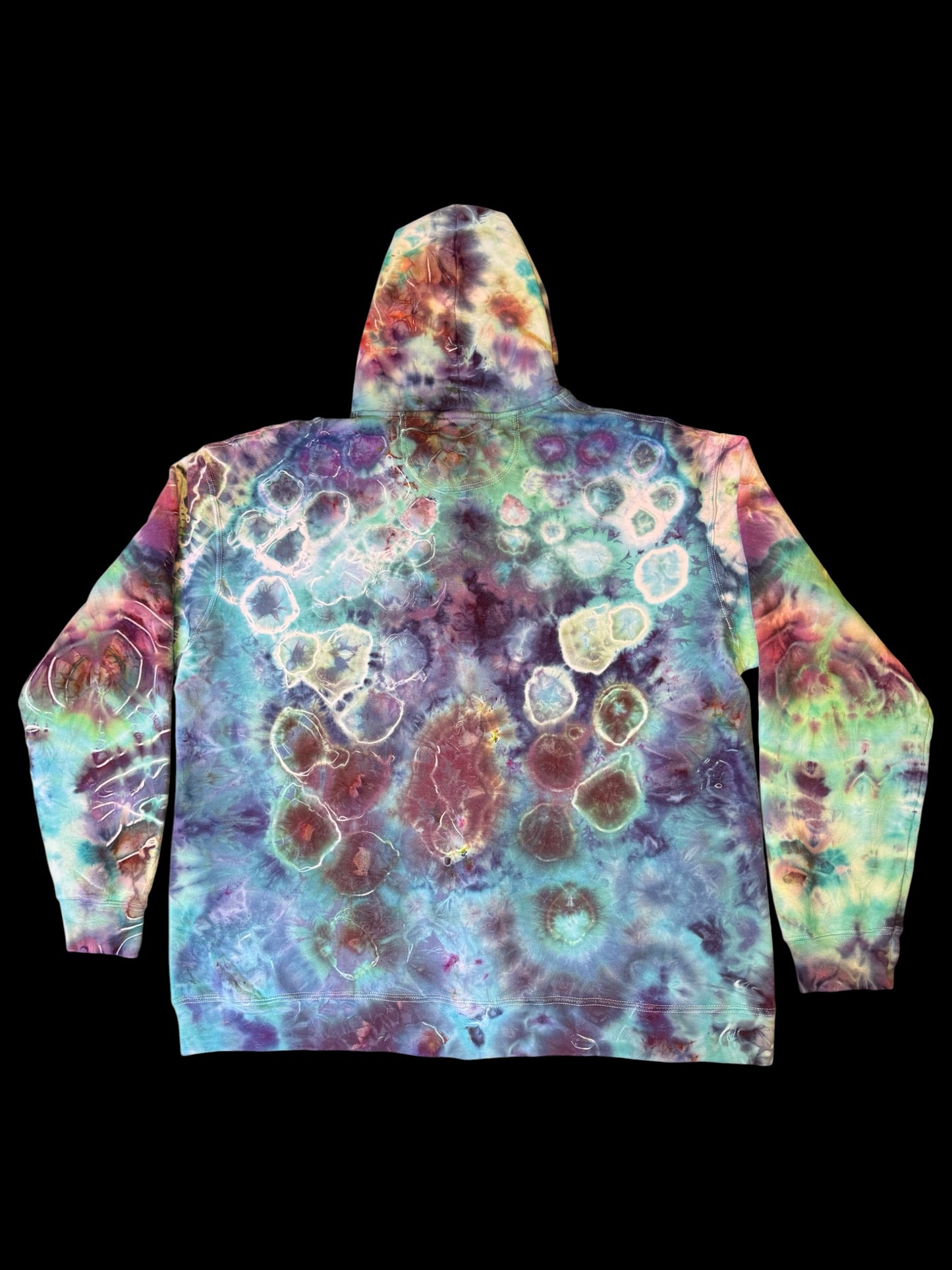XXL - ice dyed trip style geode hoodie
