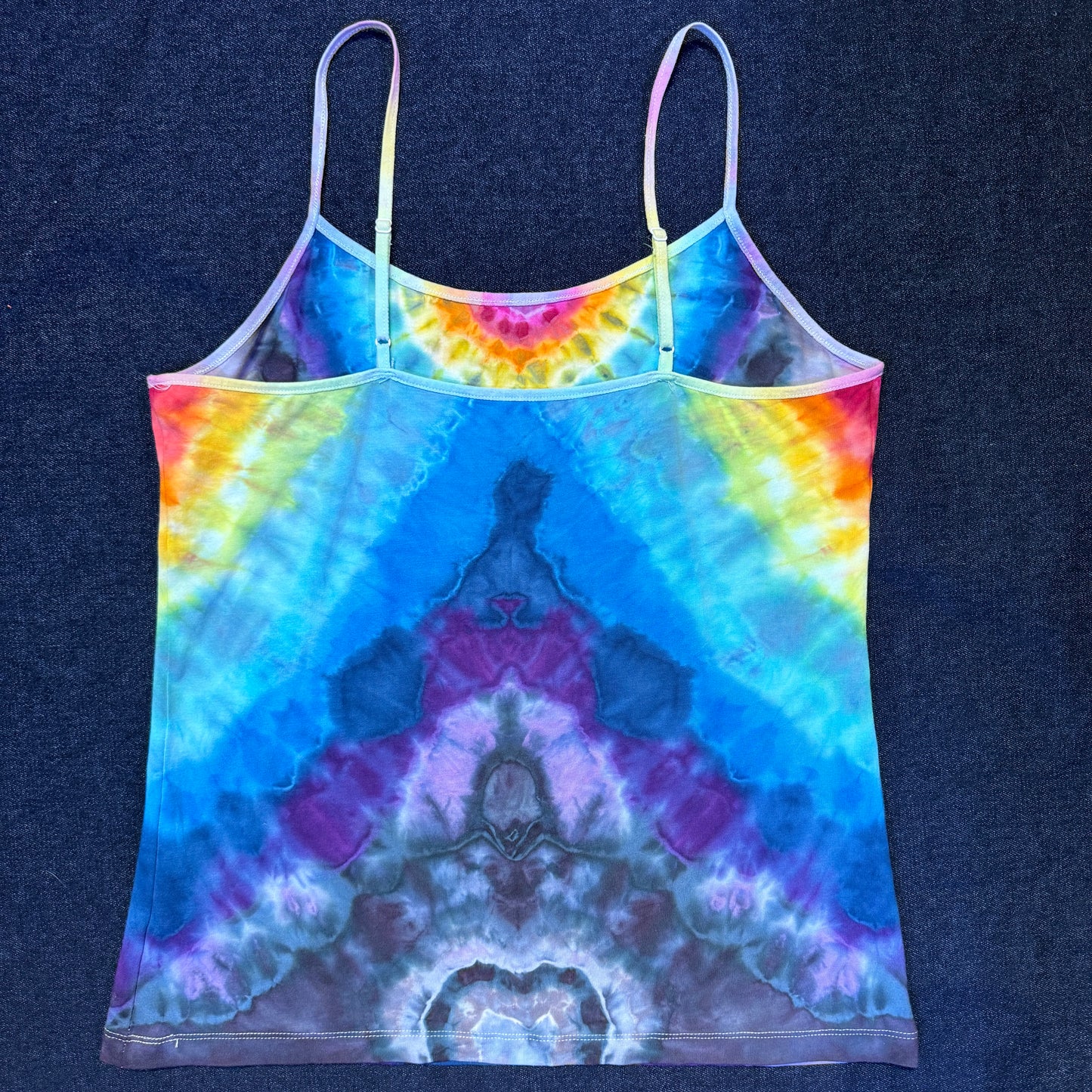 L - double rainbow mandala cami