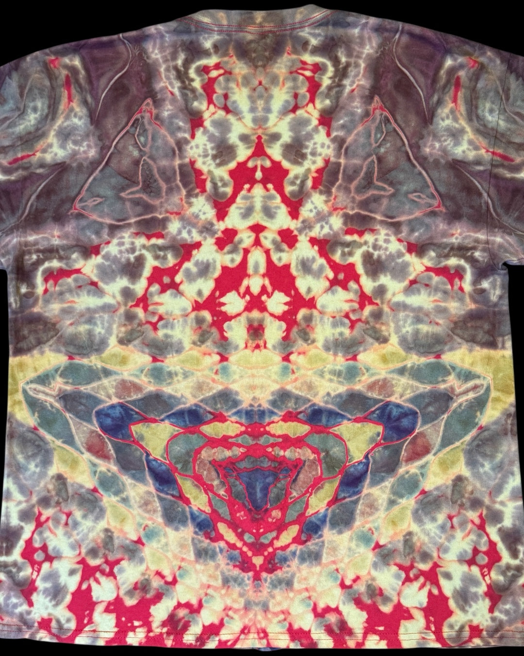 XL - red reverse dyed hexdala tee