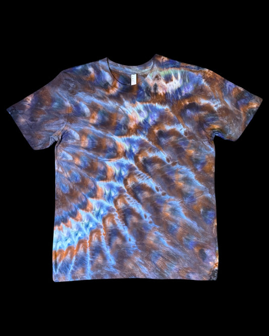 L - ice dyed avalon cedar cosmic rolled bamboo tee