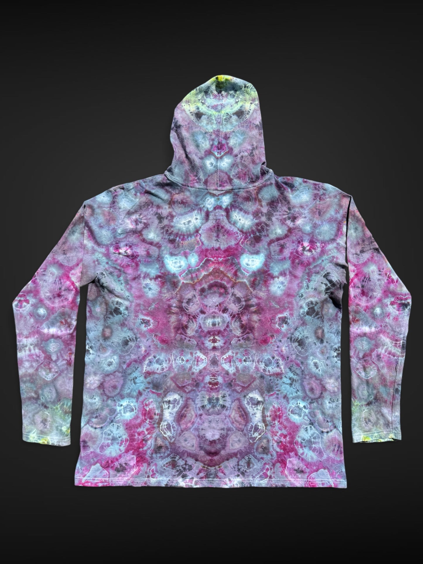 XL - ice dyed quad fold kenney style hoodie