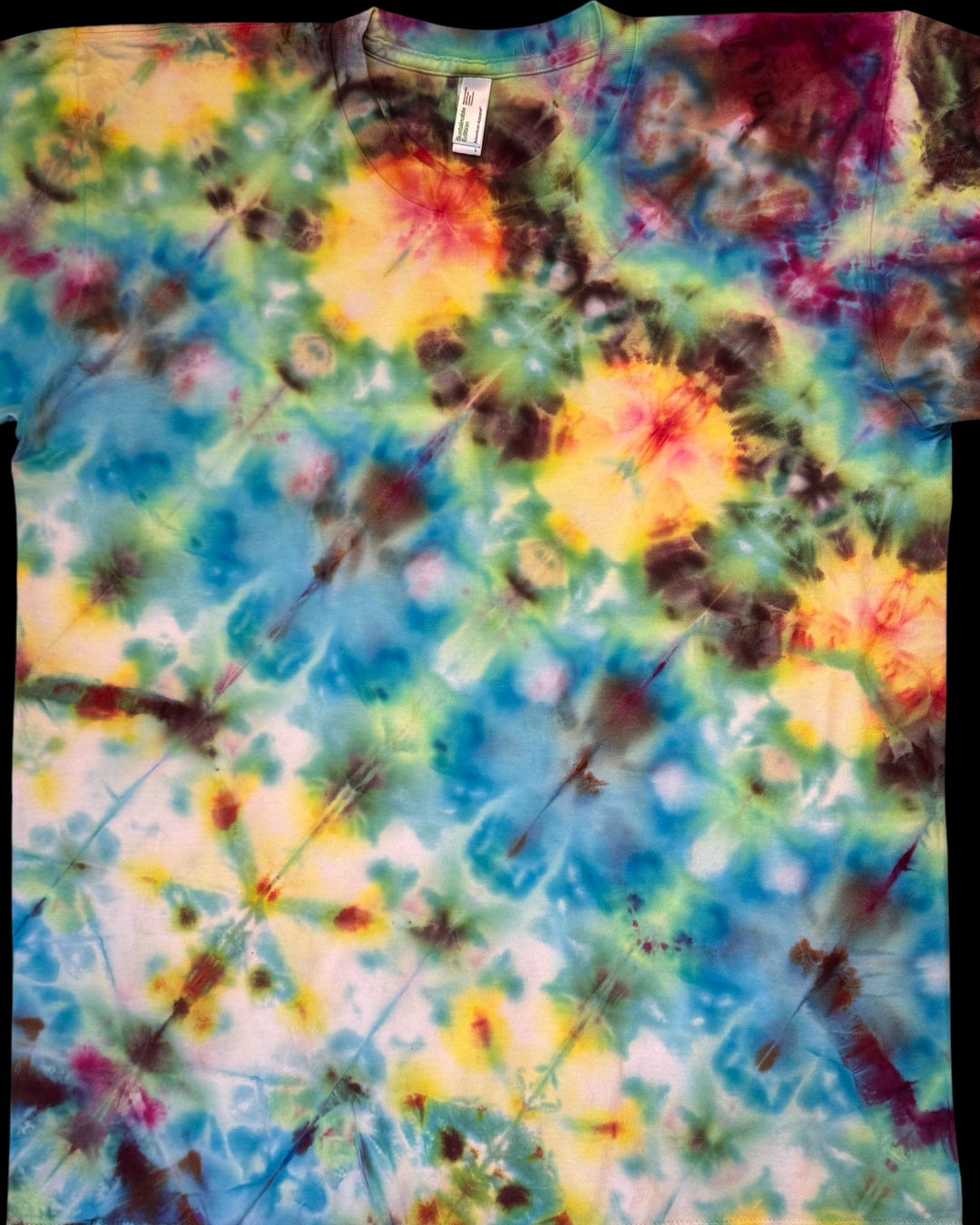 L - ice dyed modified glowing sekka shibori tee
