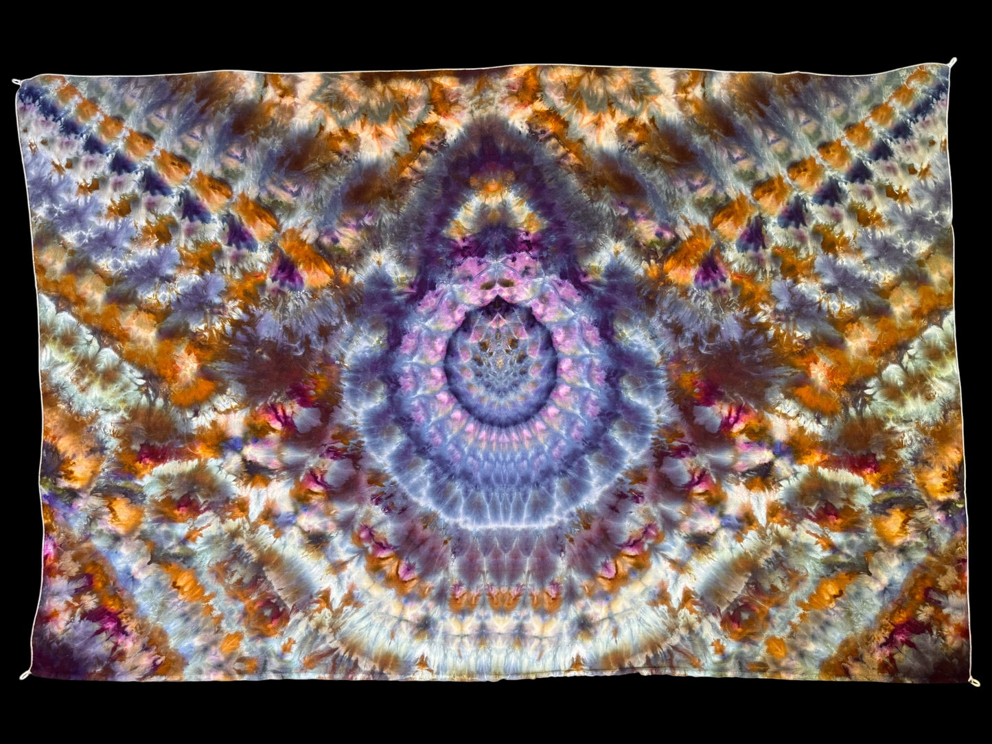 ice dyed cosmic mandala rayon tapestry