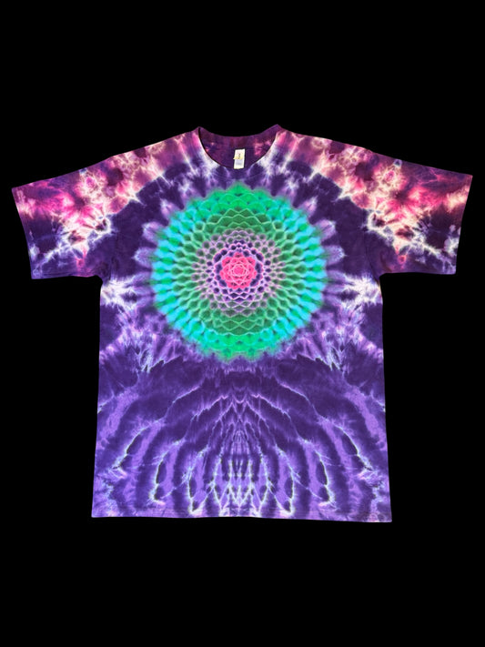 XL - green super mandala mini mandala tee