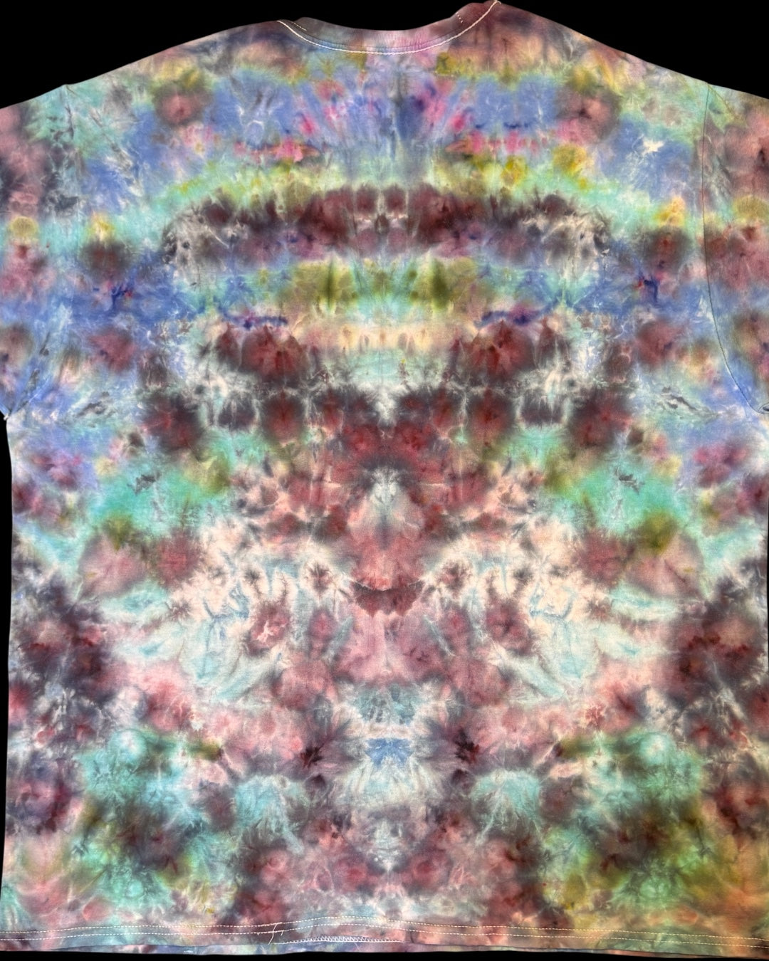 XXL - ice dyed mirrored scrunch tee