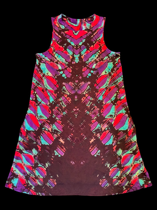 L - reverse dyed 3d friendly dress