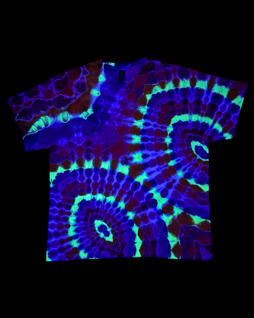 XL - liquid sunset mirrored ovaldalas tee