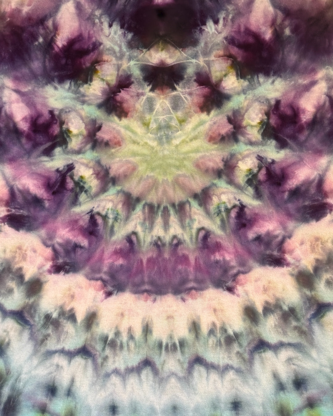 L - ice dyed interstellar cosmic mandala tee