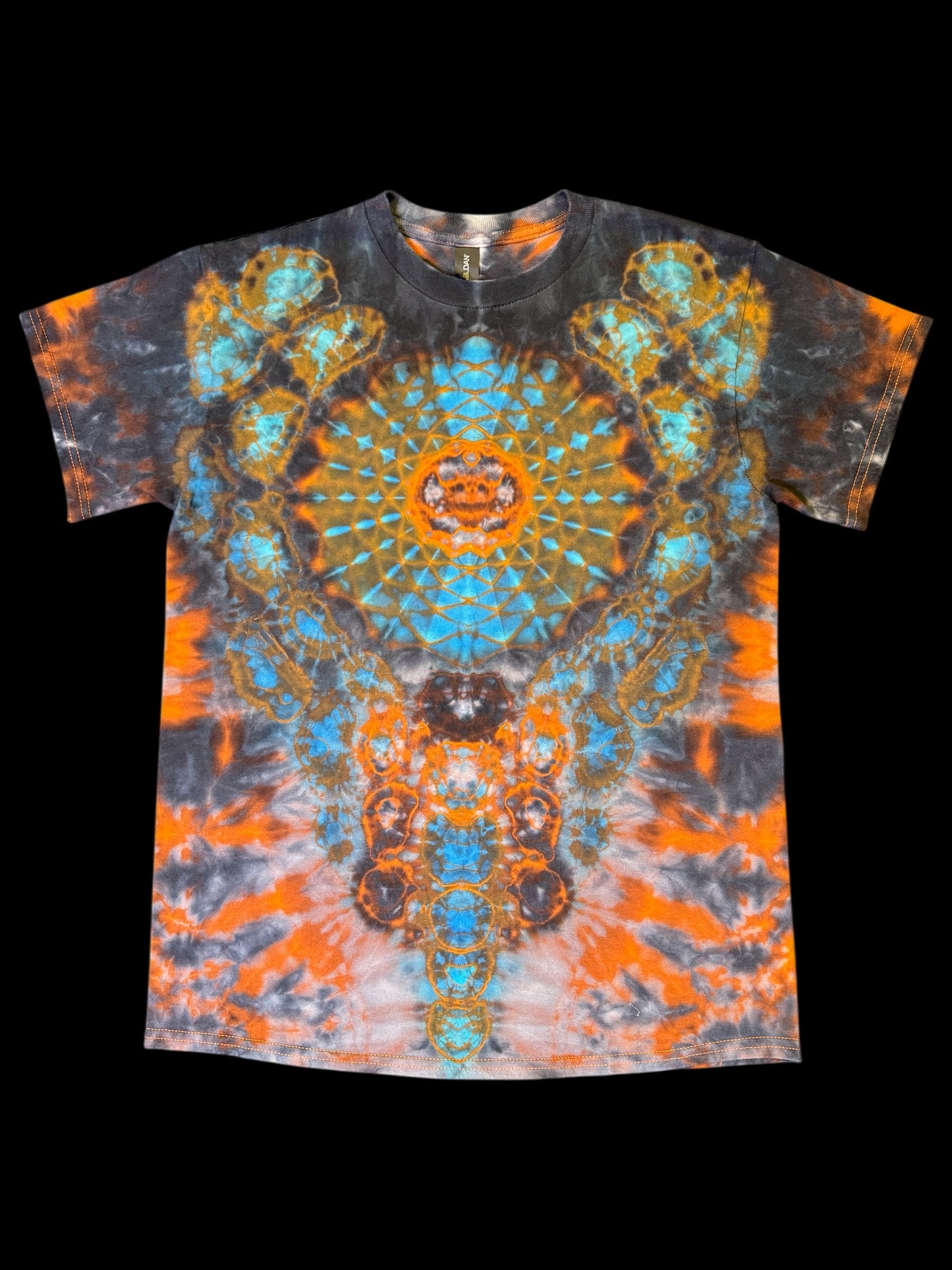 M - orange reverse dyed mandala kenney combo with diamond back