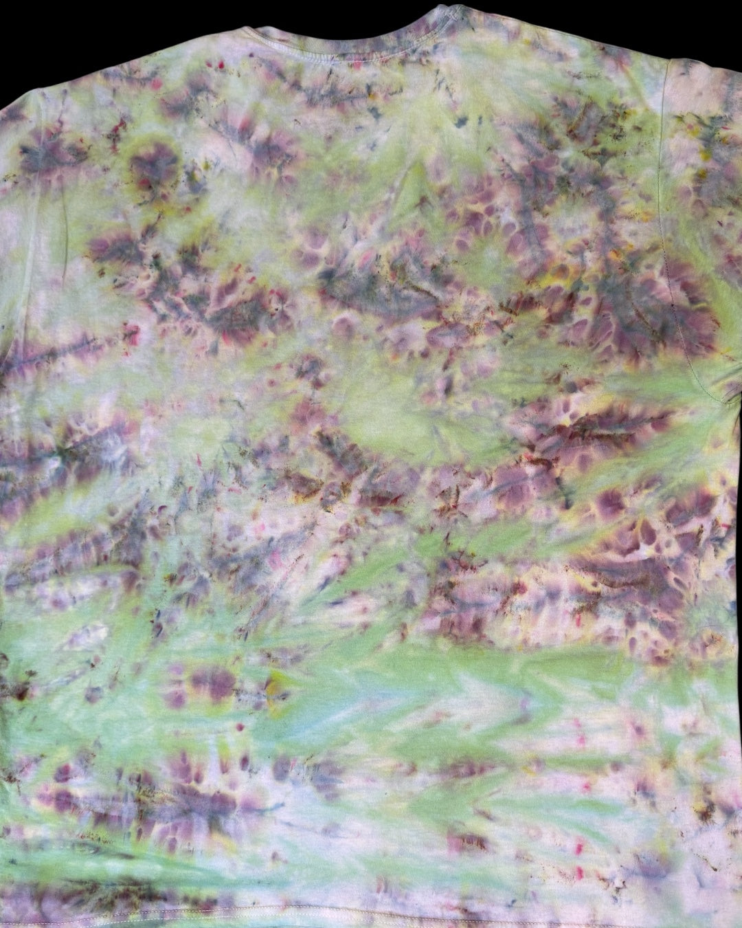 XXL - bubble ice dyed kaleidoscope eyes scrunch tee