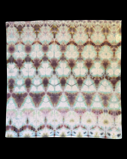 ice dyed shibori custom color iridescent bandana