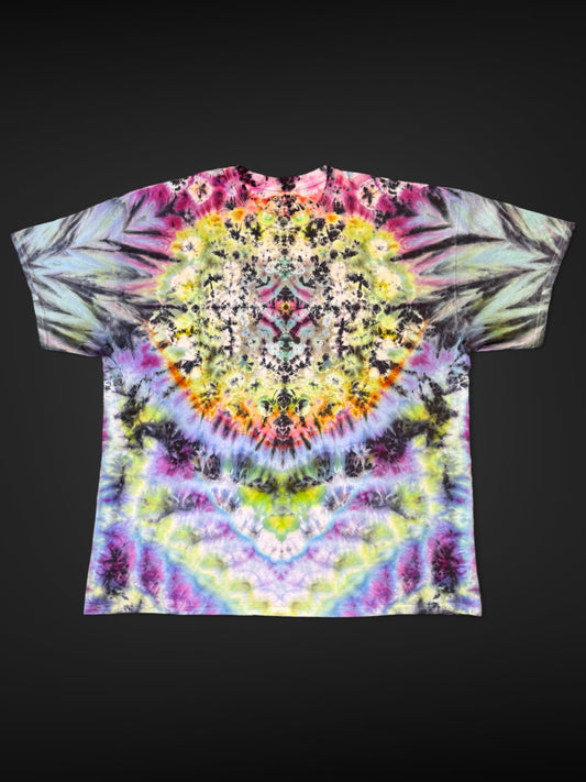 XXL - ice dyed quad fold kenney style tee