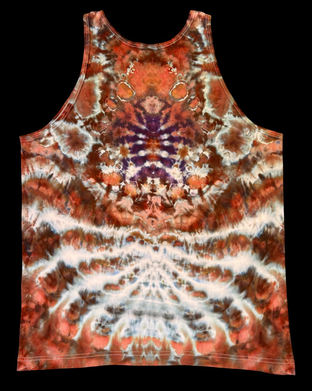L - ice dyed blood moon cosmic kenney combo tank top