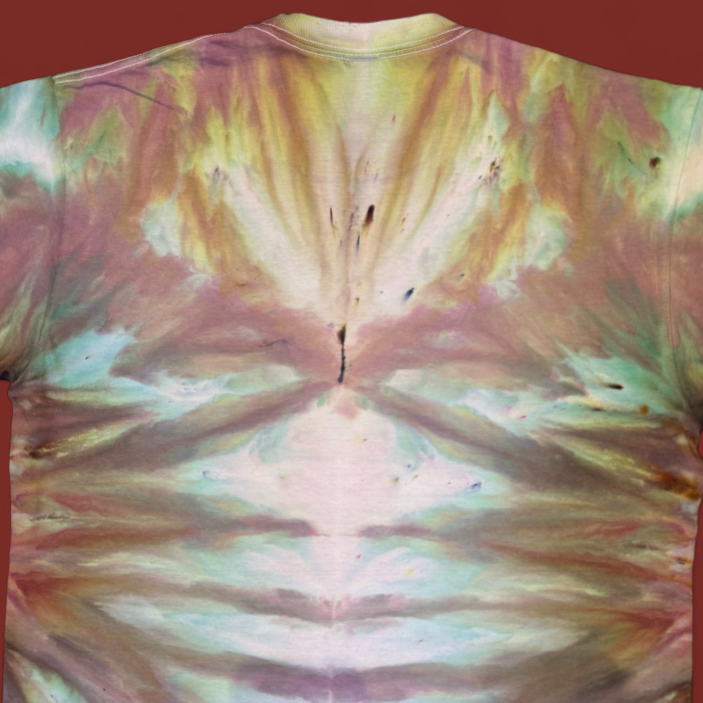 L - ice dyed cosmic portal tee