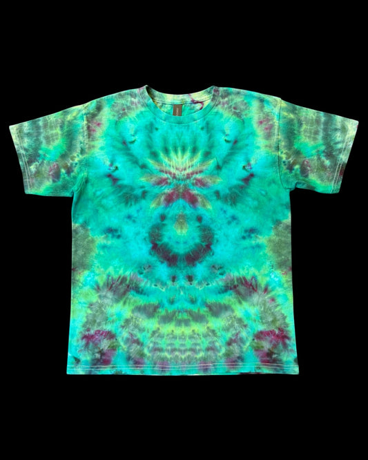 XL - youth sized ice dyed aqualung cosmic roll tee