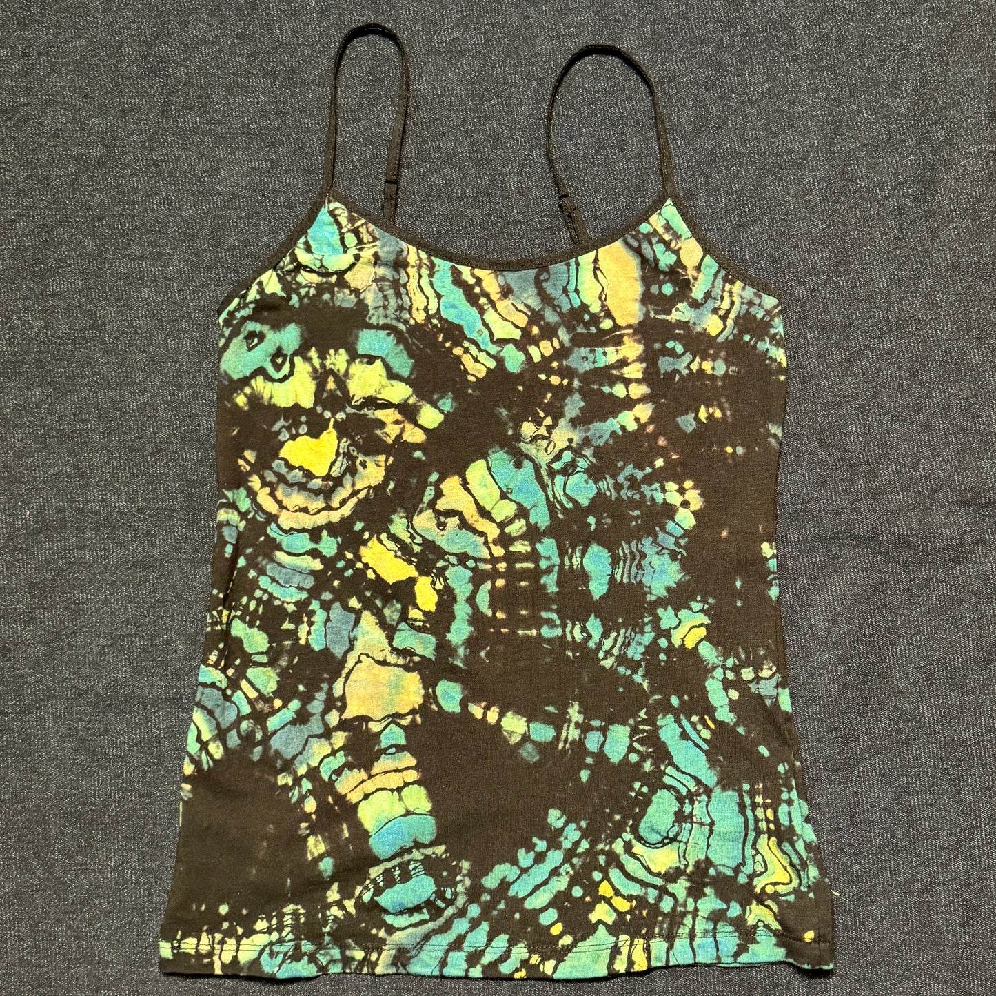 S - reverse dyed geode style cami