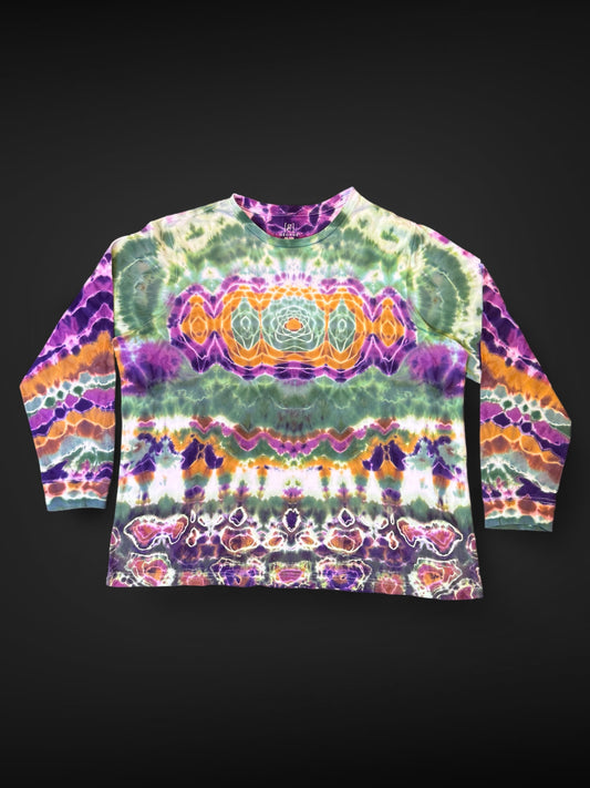 XXL - sideways cosmic glitch-dala long sleeve tee