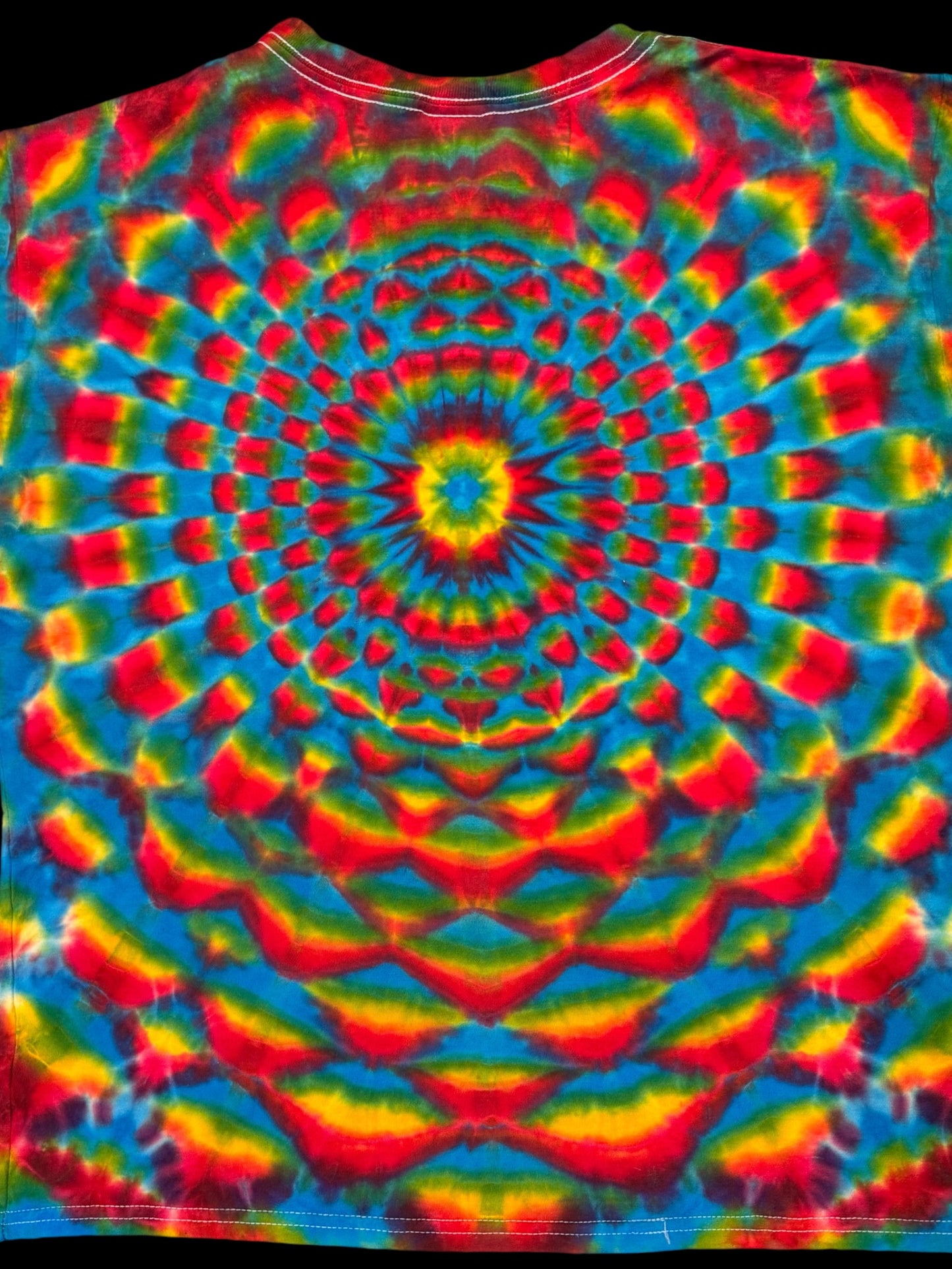 L - youth sized rainbow mandala tee