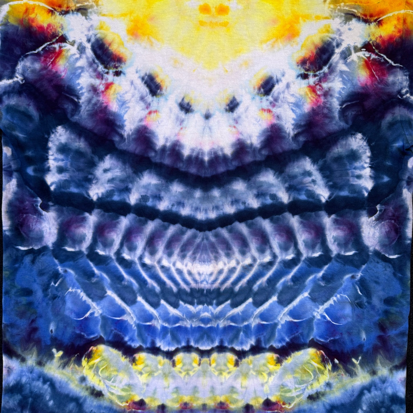 XL - ice dyed cosmic sun-dala tee