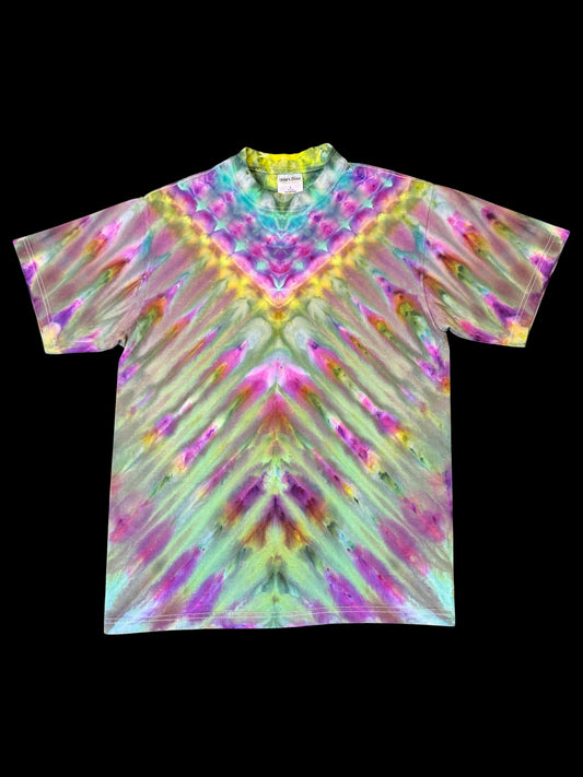 L - ice dyed chevron tee