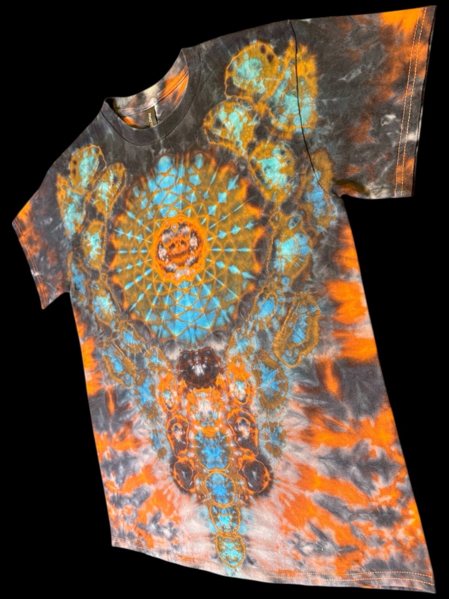 M - orange reverse dyed mandala kenney combo with diamond back
