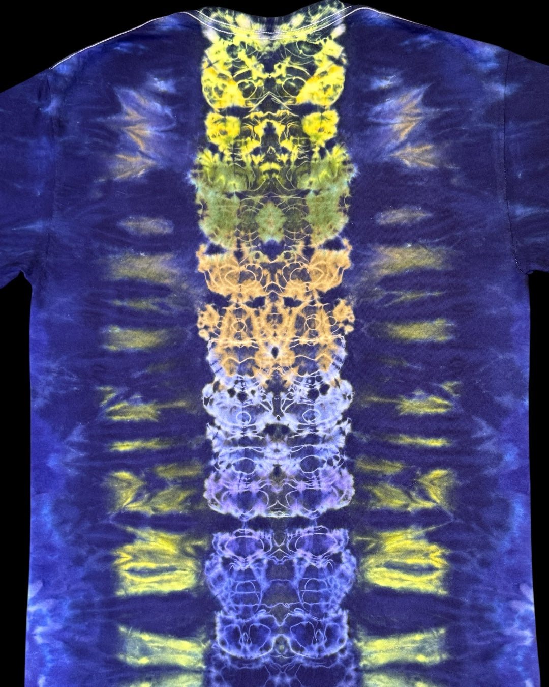 M - UV reactive deep space mandala with kenney totem spine tee