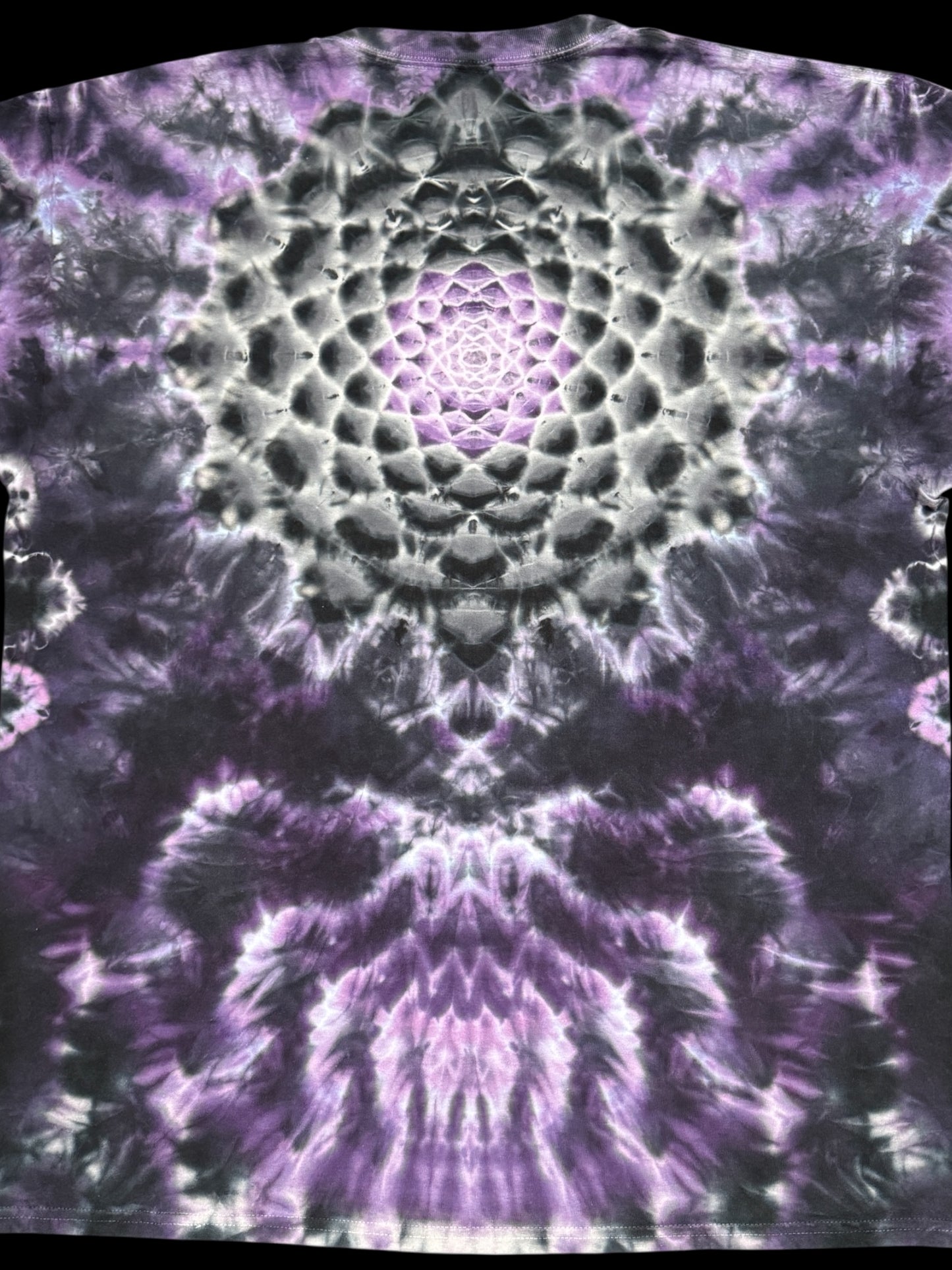 XXL - purple and gray kenney cosmic roll mandala combo tee
