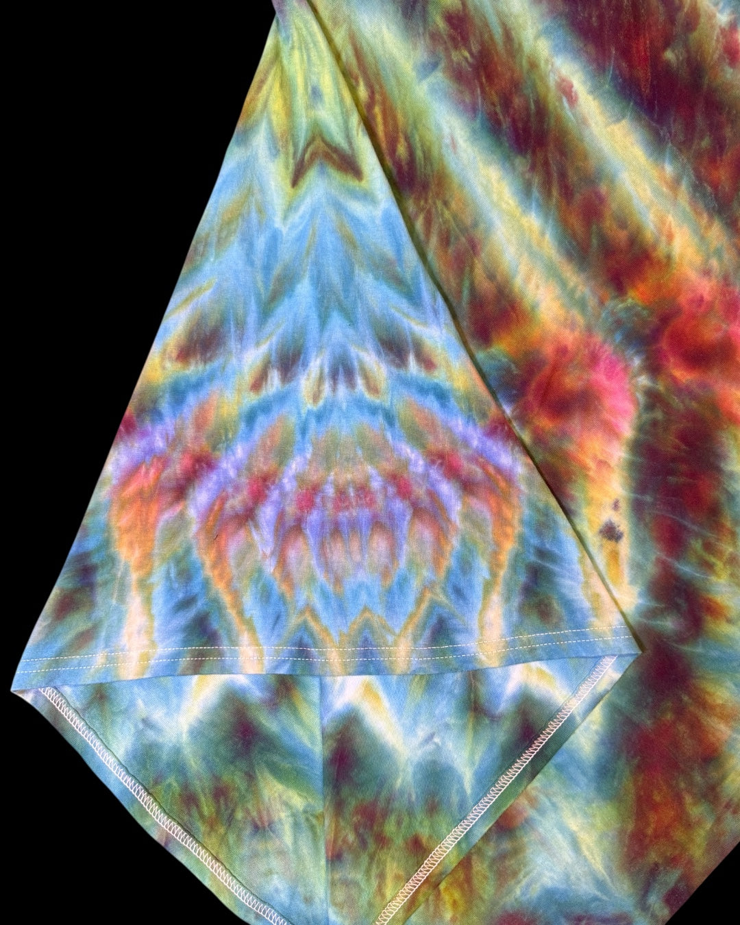 XL - ice dyed mindbender warrior princess cosmic roll tee