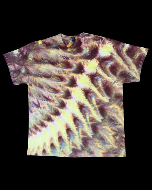 XL - glowing ice dyed cosmic roll tee