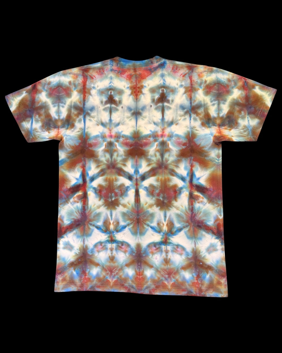M - ice dyed black opal sekka shibori tee