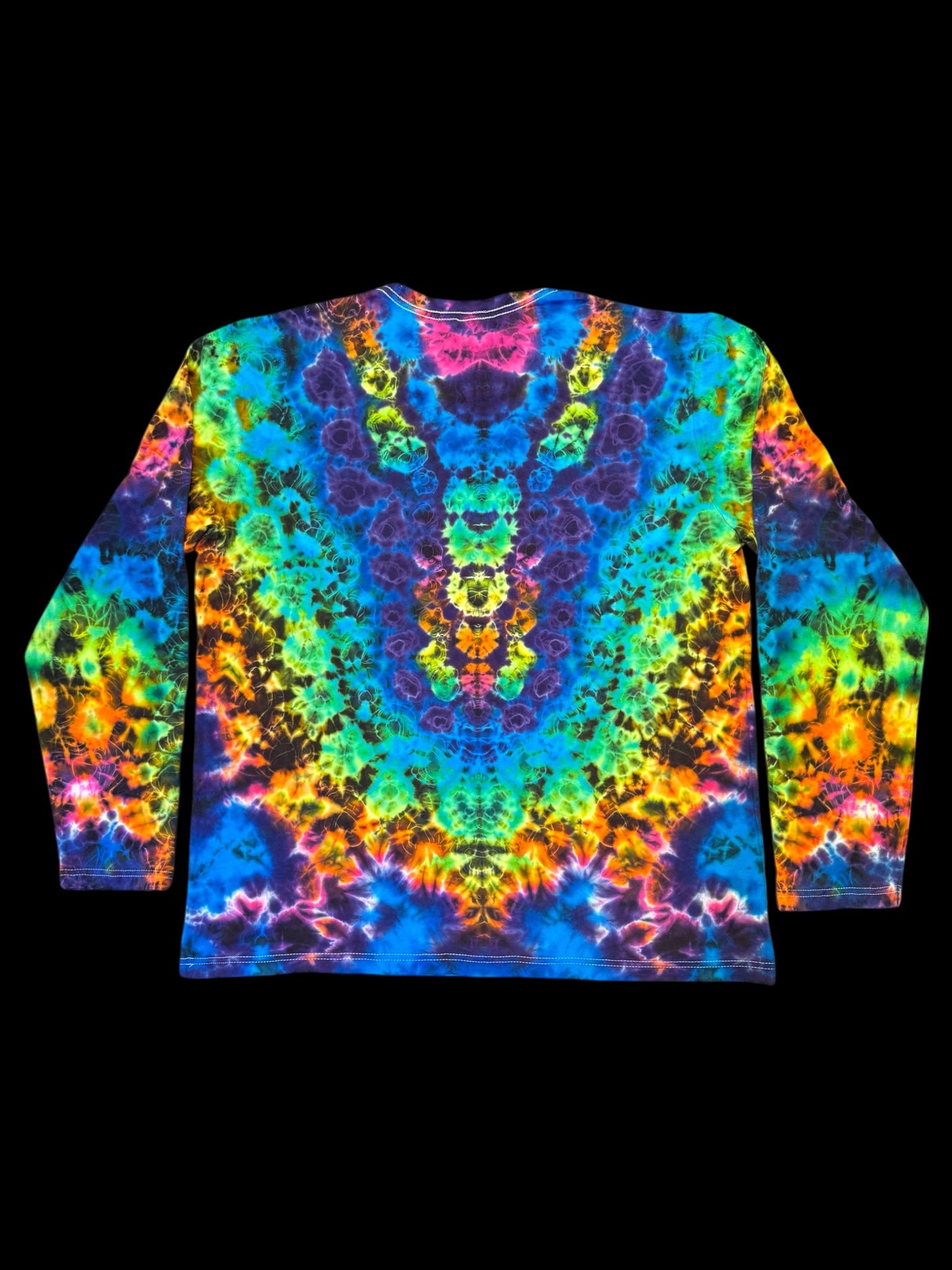 XL - rainbow kenney style long sleeve tee