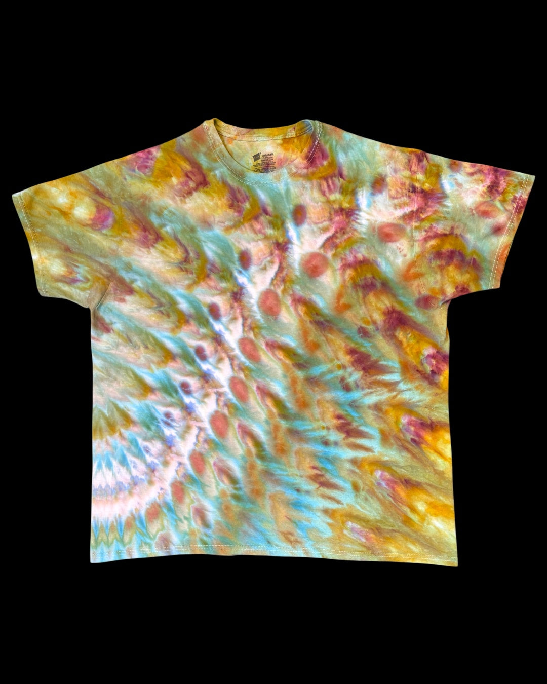 XXL - ice dyed herbaceous warrior princess cosmic roll tee