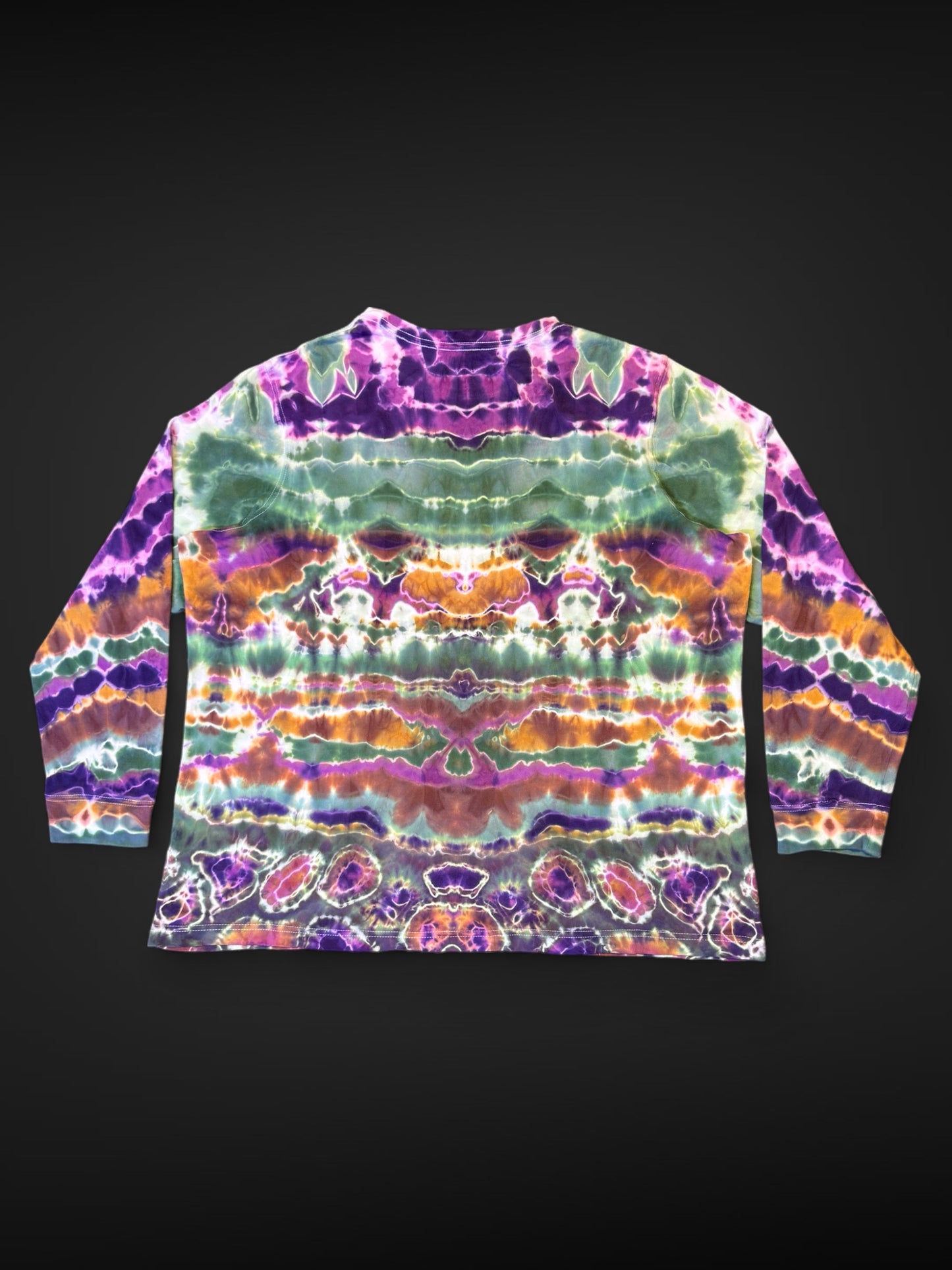 XXL - sideways cosmic glitch-dala long sleeve tee