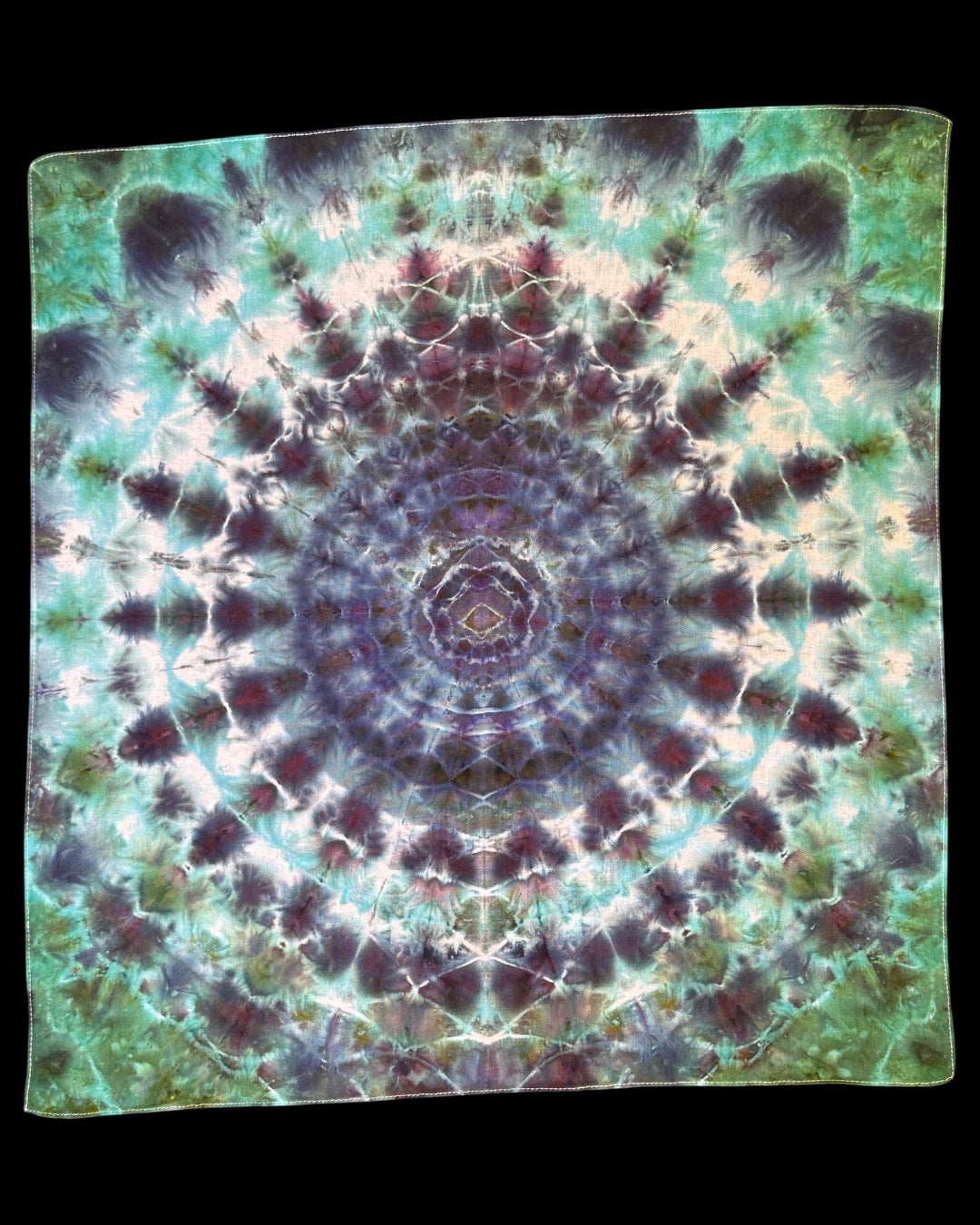 ice dyed avalon mandala bandana