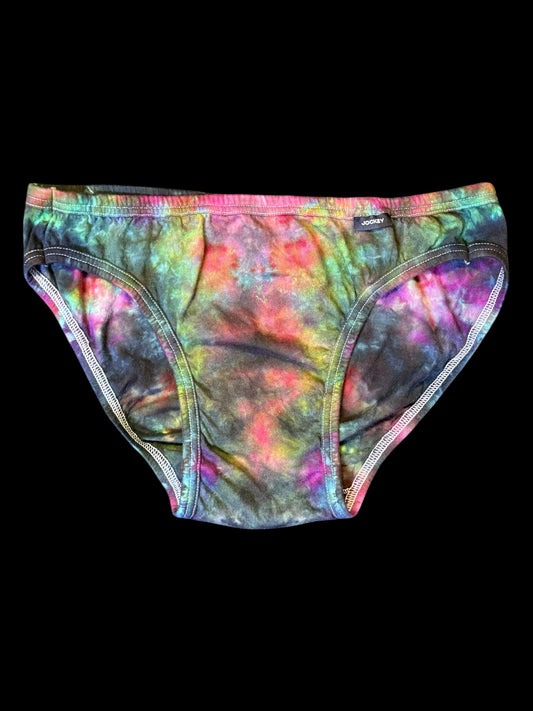 L - ice dyed mirrored scrunch bikini brief underwear