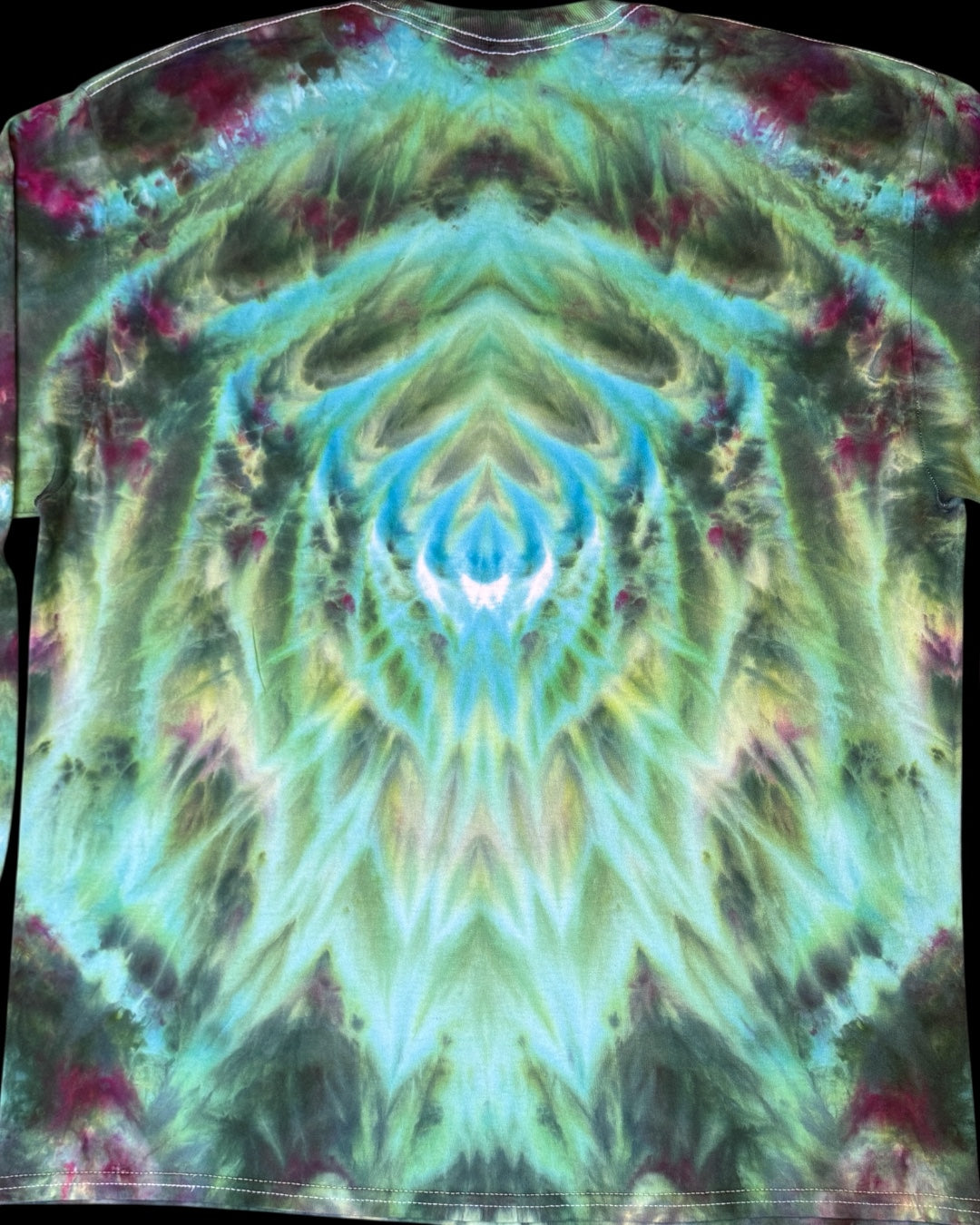 XL - ice dyed mirrored cosmic roll long sleeve tee