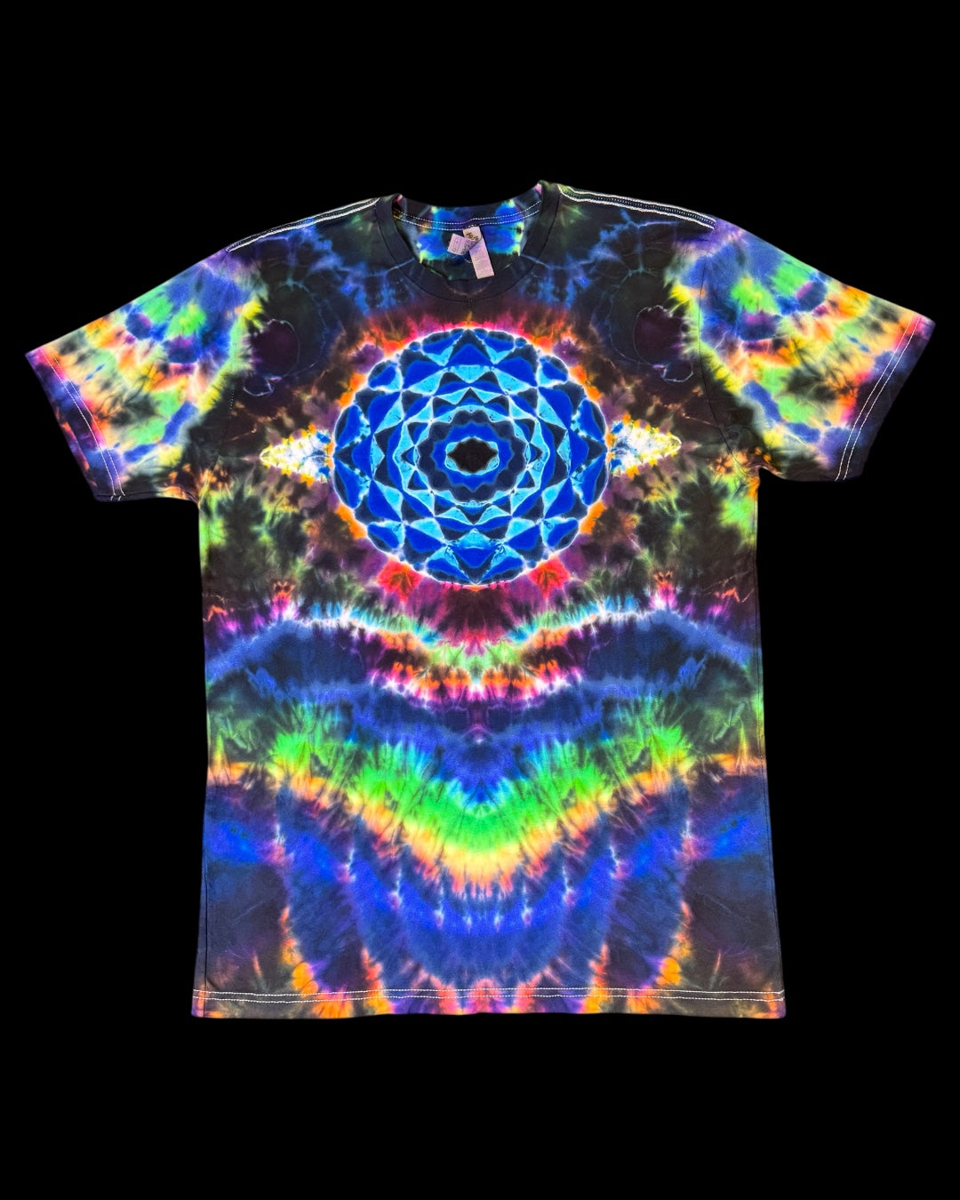 L - mandala cosmic roll with kenney style honeycomb spine tee