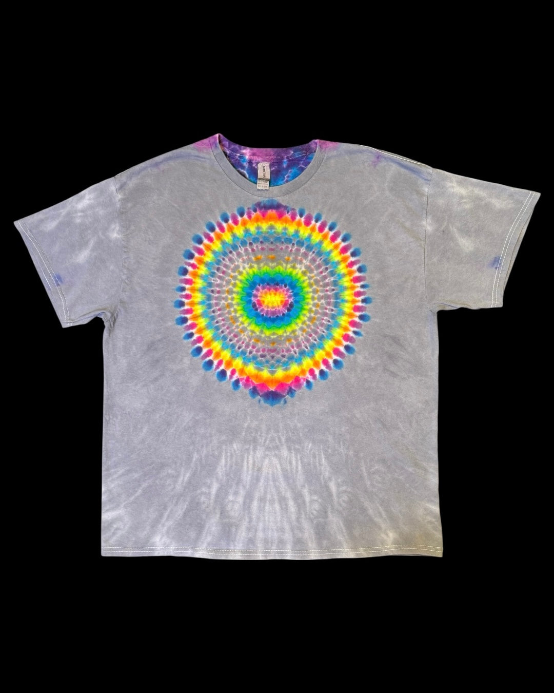 XL - “misfits” series micro pleated rainbow super mandala with kenney style spine
