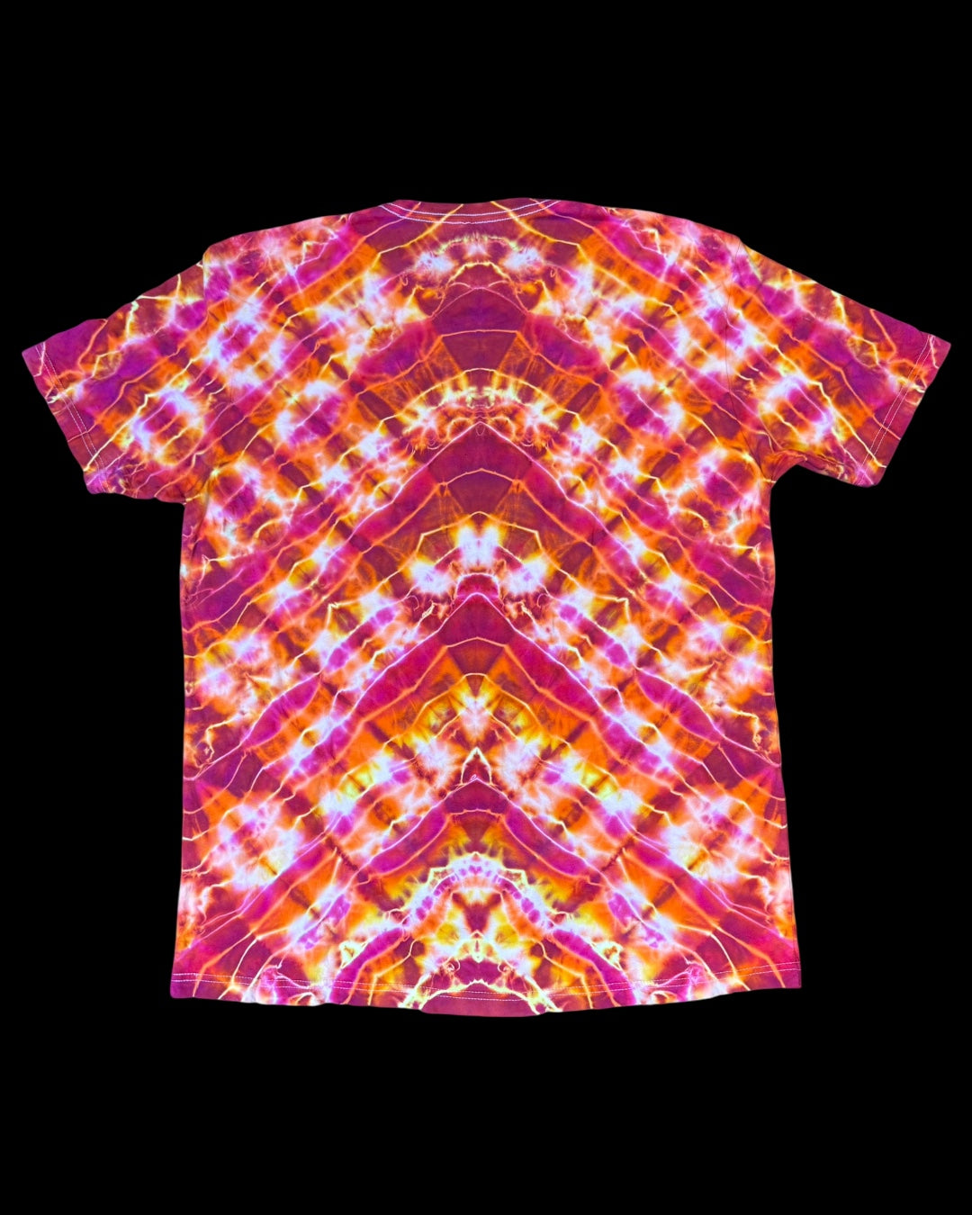 XL - flaming inverted chevron tee